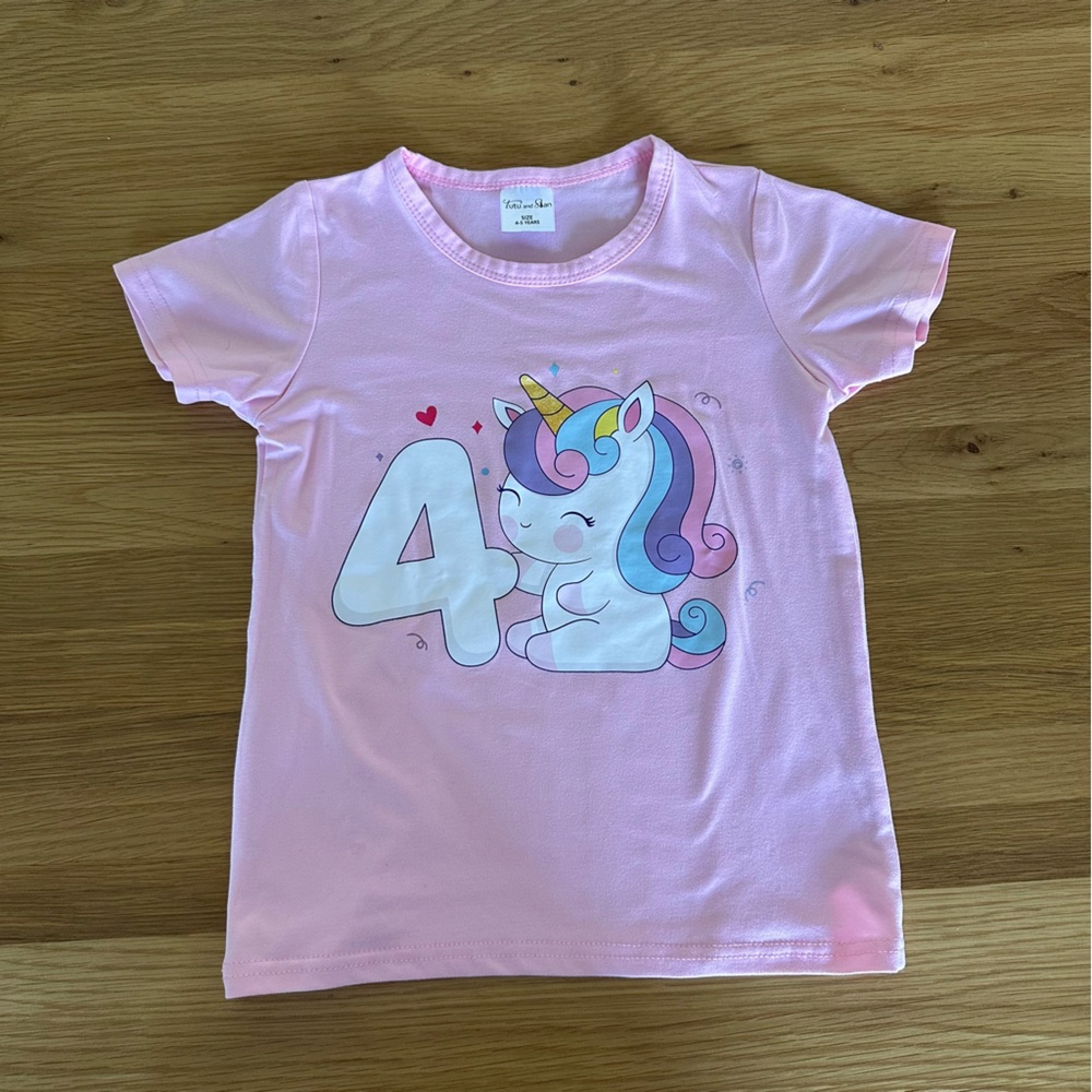 Tutu & Stan Pink Unicorn Kids T-Shirt